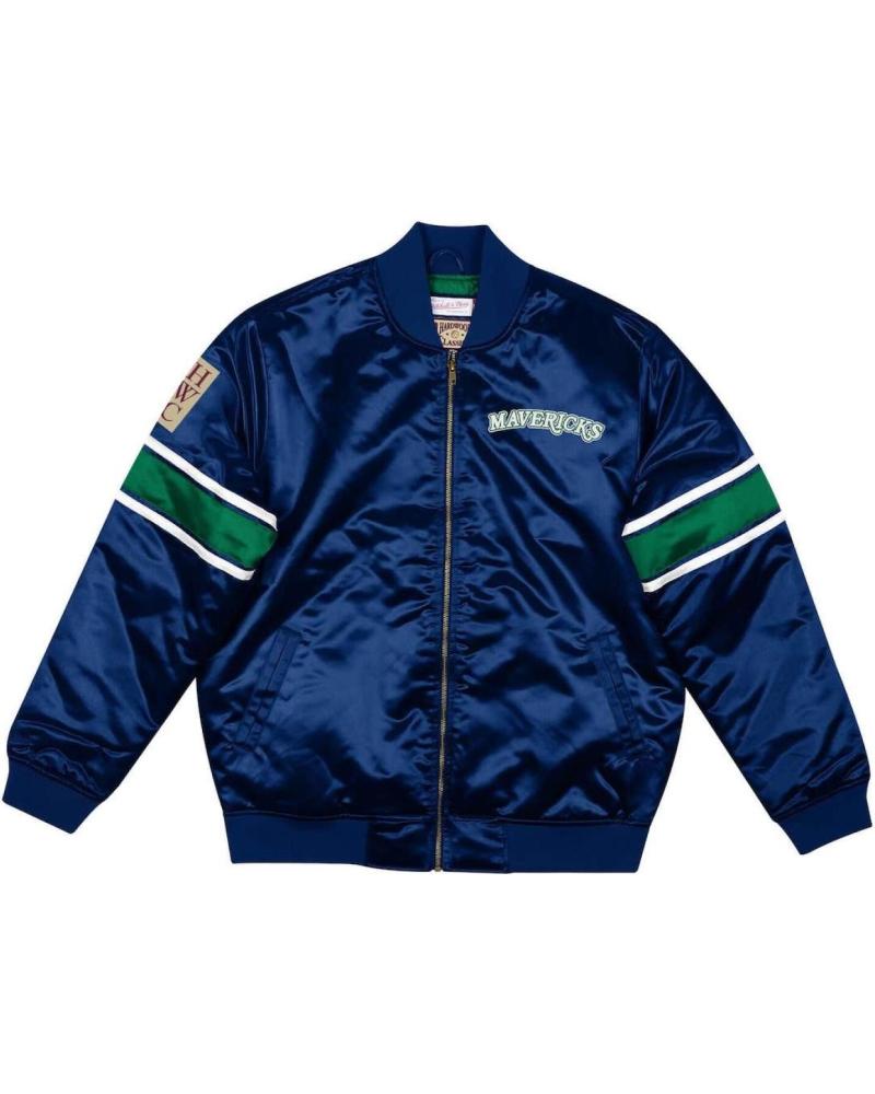 CHAQUETA MITCHELL & NESS DALLAS MAVERICKS HEAVYWEIGHT SATIN 1