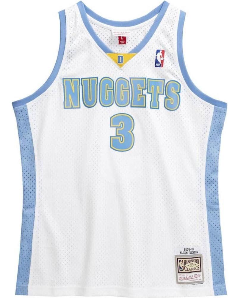 CAMISETA BALONCESTO MITCHELL & NESS ALLEN IVERSON DENVER NUGGETS SWINGMAN 2006-07 BLANCA 1