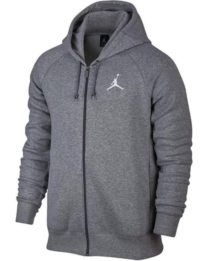 CHAQUETA CON CAPUCHA JORDAN AIR JUMPMAN FLEECE GRIS 1