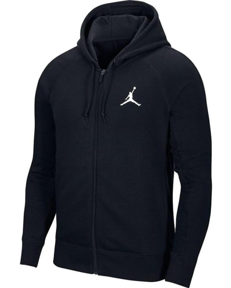 CHAQUETA CON CAPUCHA JORDAN AIR JUMPMAN FLEECE NEGRA 1