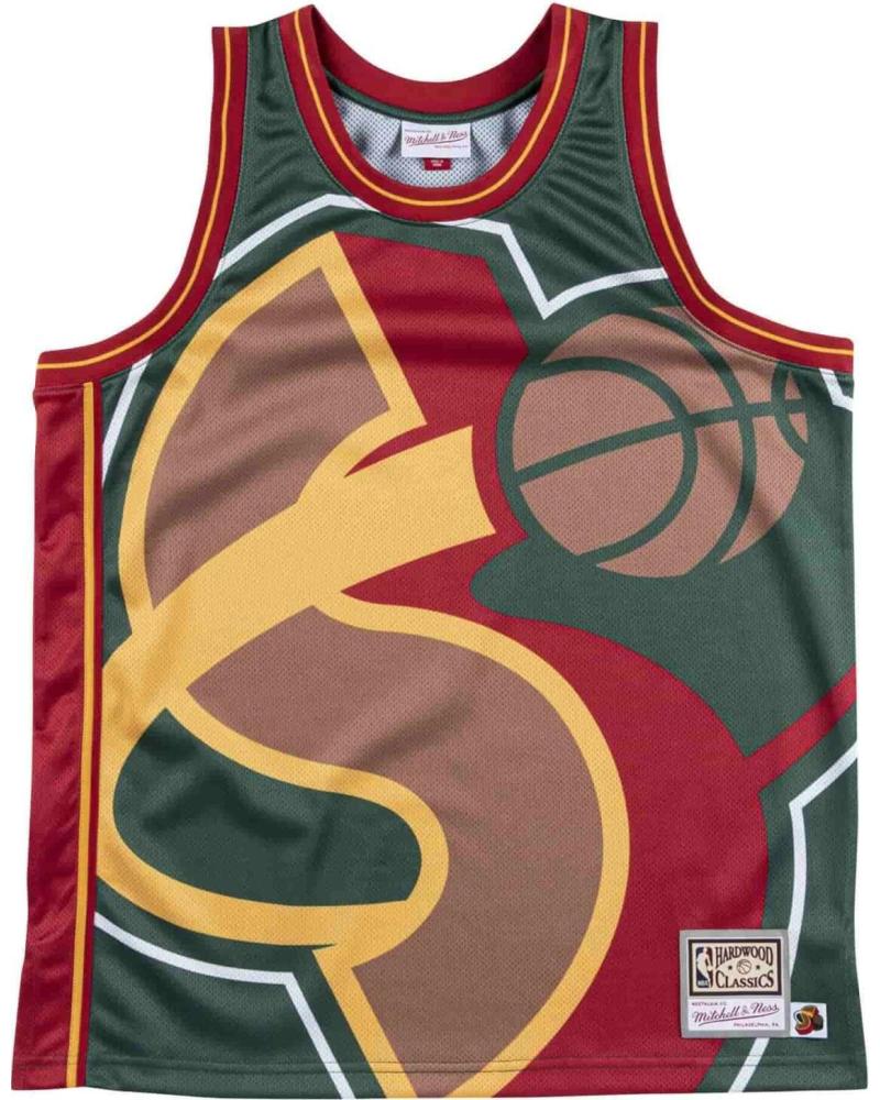MITCHELL & NESS CAMISETA SEATTLE SUPERSONICS BIG FACE MESH TANK TOP 1