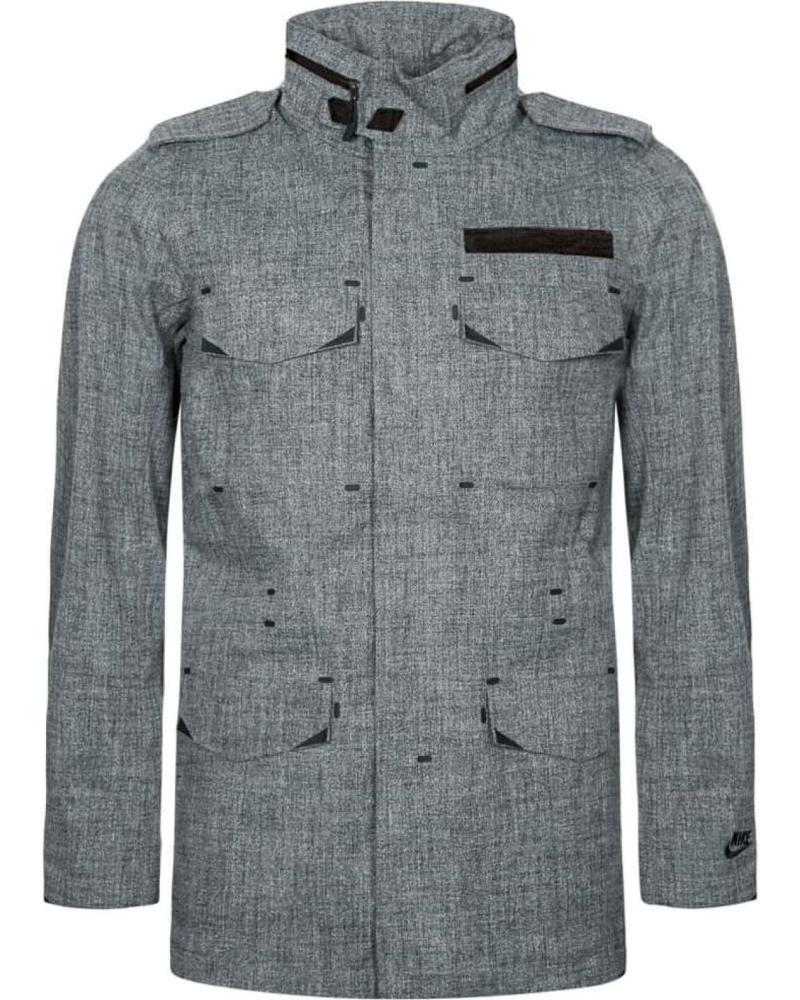 CHAQUETA ABRIGO NIKE M-65 WOOL GREY HEATHER 1