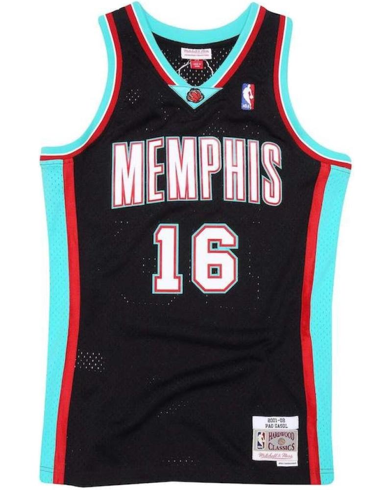 MITCHELL & NESS CAMISETA PAU GASOL MEMPHIS GRIZZLIES SWINGMAN #16 NEGRA TURQUESA