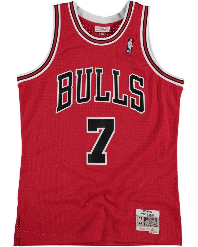 CAMISETA MITCHELL & NESS CHICAGO BULLS TONY KUKOC #7 SWINGMAN TEMPORADA 1996-97 ROJA 1