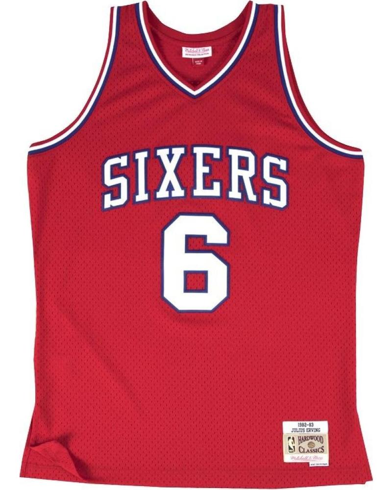 MITCHELL & NESS CAMISETA JULIUS ERVING PHILADELPHIA SIXERS SWINGMAN 1982 ROJA 1