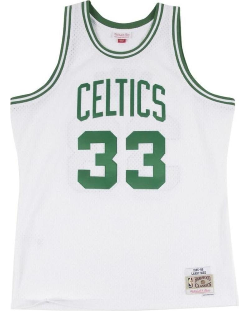 CAMISETA BALONCESTO MITCHELL & NESS LARRY BIRD BOSTON CELTICS #33 TEMPORADA 1985-86 1