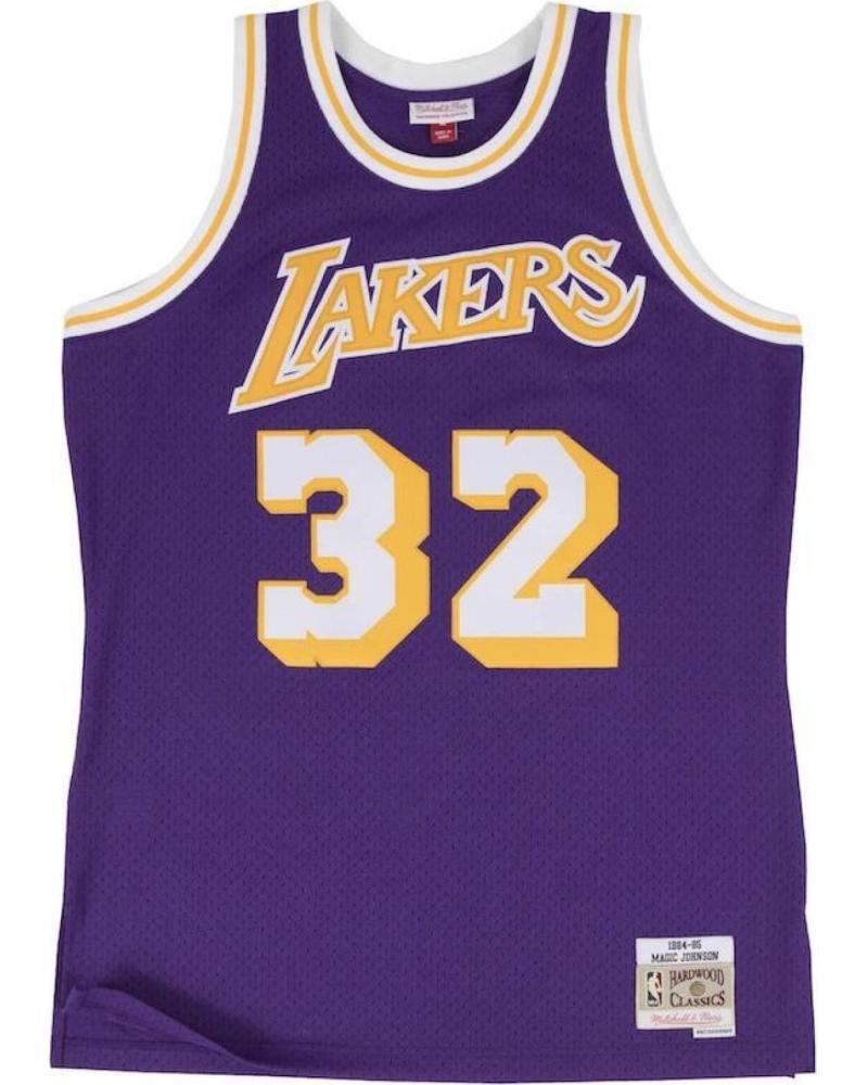 MITCHELL & NESS CAMISETA SWINGMAN MAGIC JOHNSON #32 LOS ANGELES LAKERS MORADA 1