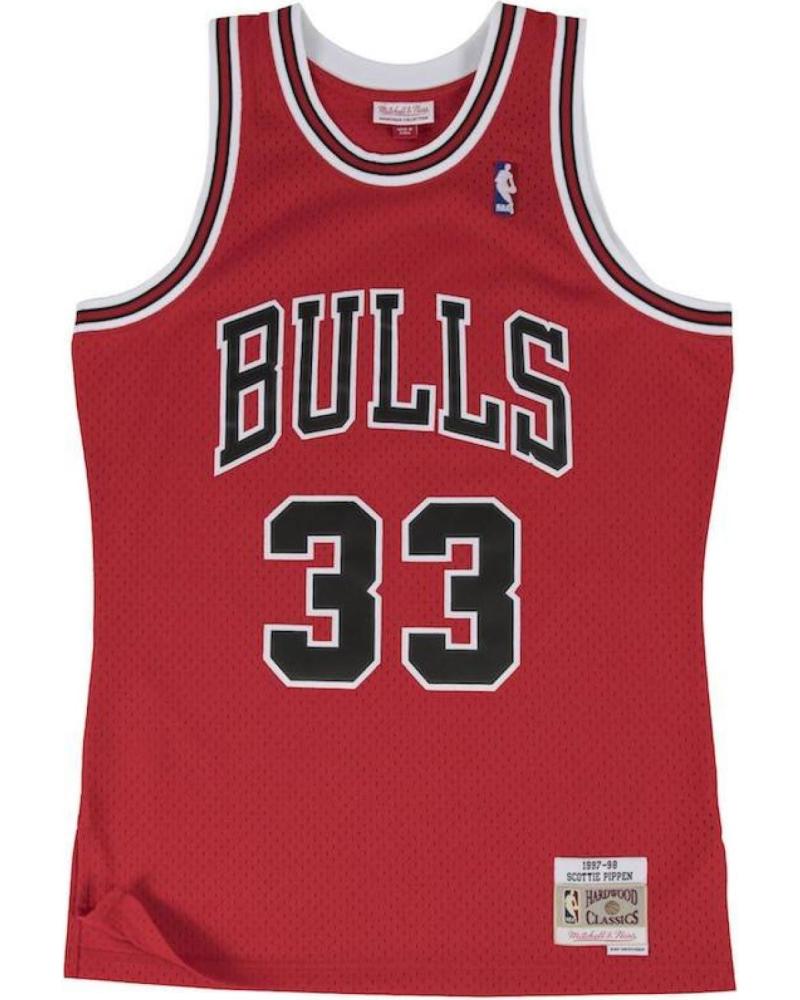 MITCHELL & NESS CAMISETA SWINGMAN SCOTTIE PIPPEN CHICAGO BULLS ROJA '97-'98 1