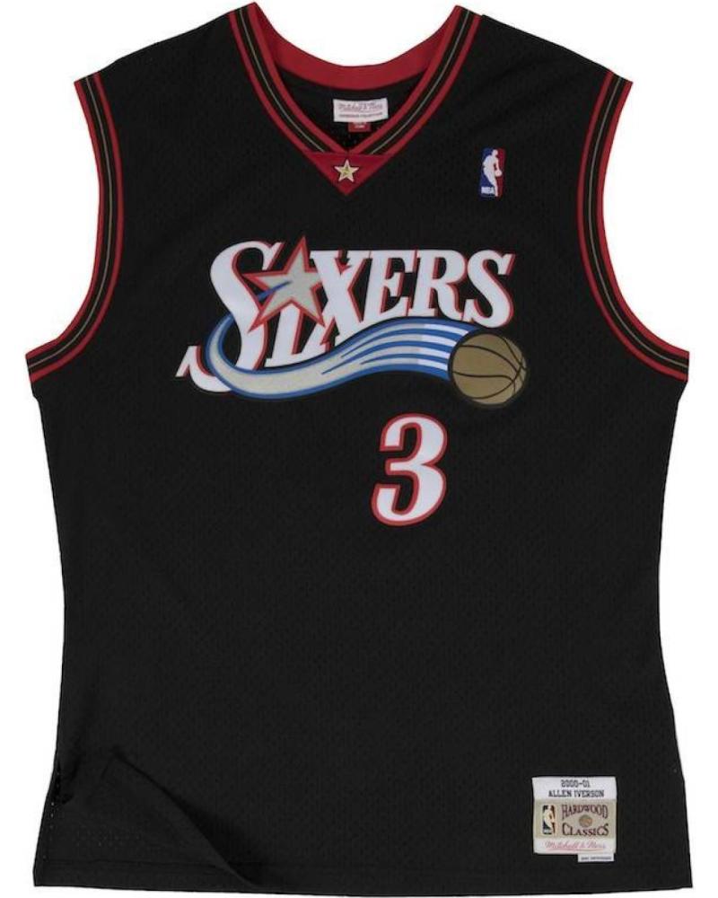MITCHELL & NESS CAMISETA ALLEN IVERSON PHILADELPHIA 76ERS #3 SWINGMAN NEGRA