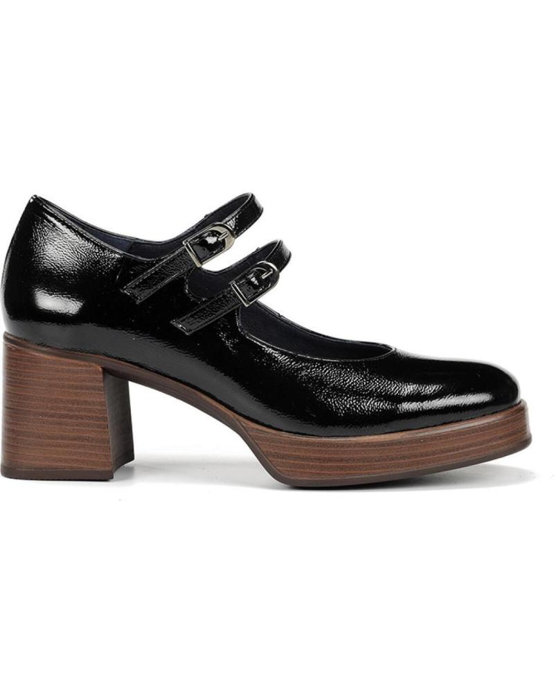 MERCEDITAS FLUCHOS 100313794036 CHAROL NEGRO CON TACÓN VARIOS COLORES