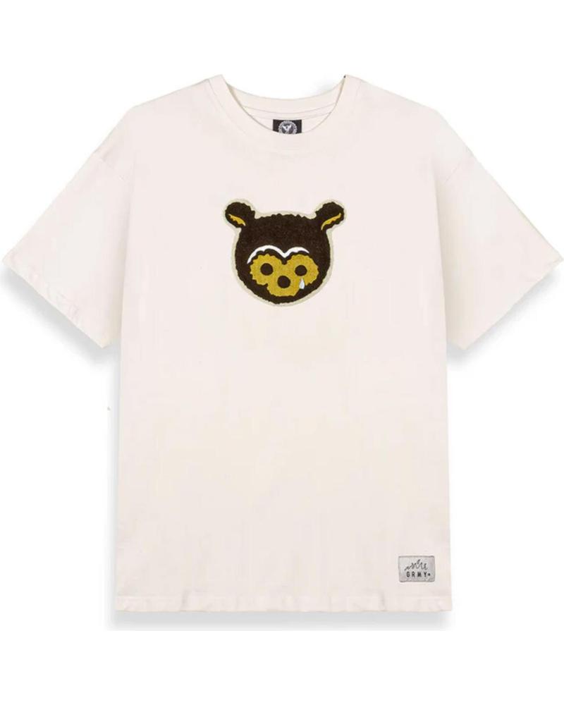 CAMISETA GRIMEY REGULAR TEE 'MUDS THE RESIDENCE' OFF WHITE CON OSO BORDADO OFF WHITE