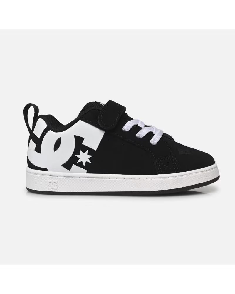 Dc Shoes Zapatillas Ninos Dc Court Graffik Elastic Black White