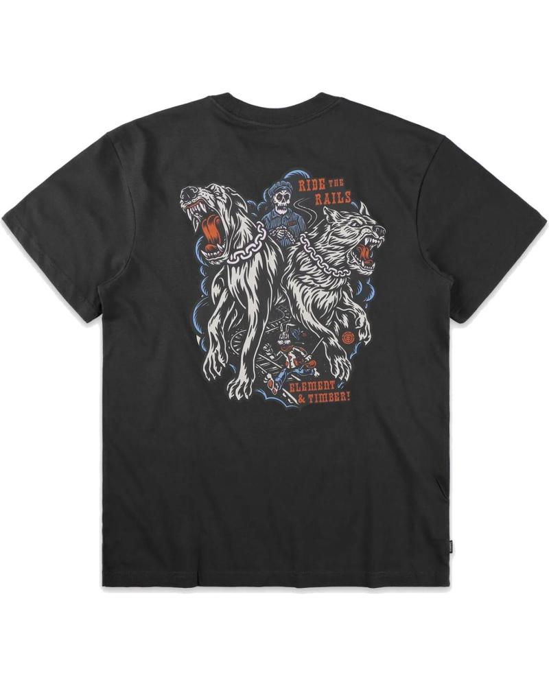CAMISETA ELEMENT TIMBER GUARD DOGS SS NEGRA OFF BLACK NAN