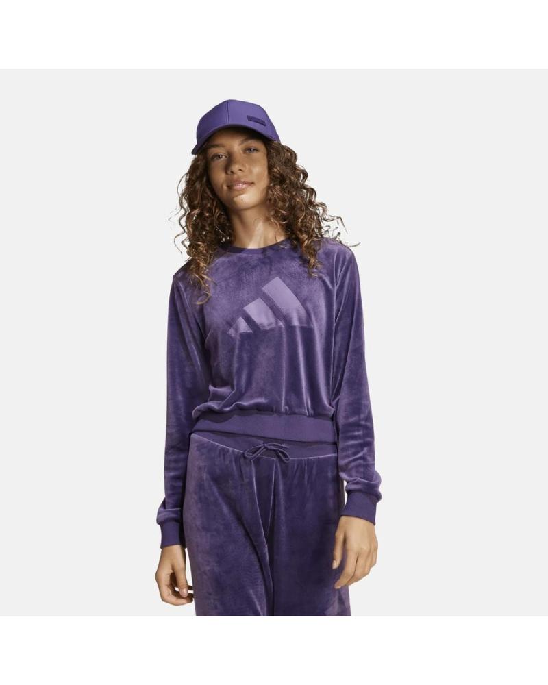 SUDADERA ADIDAS DE TERCIOPELO PÚRPURA PARA NIÑA NAN
