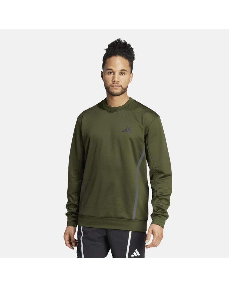 SUDADERA ADIDAS ESSENTIALS HOMBRE VERDE MILITAR NAN