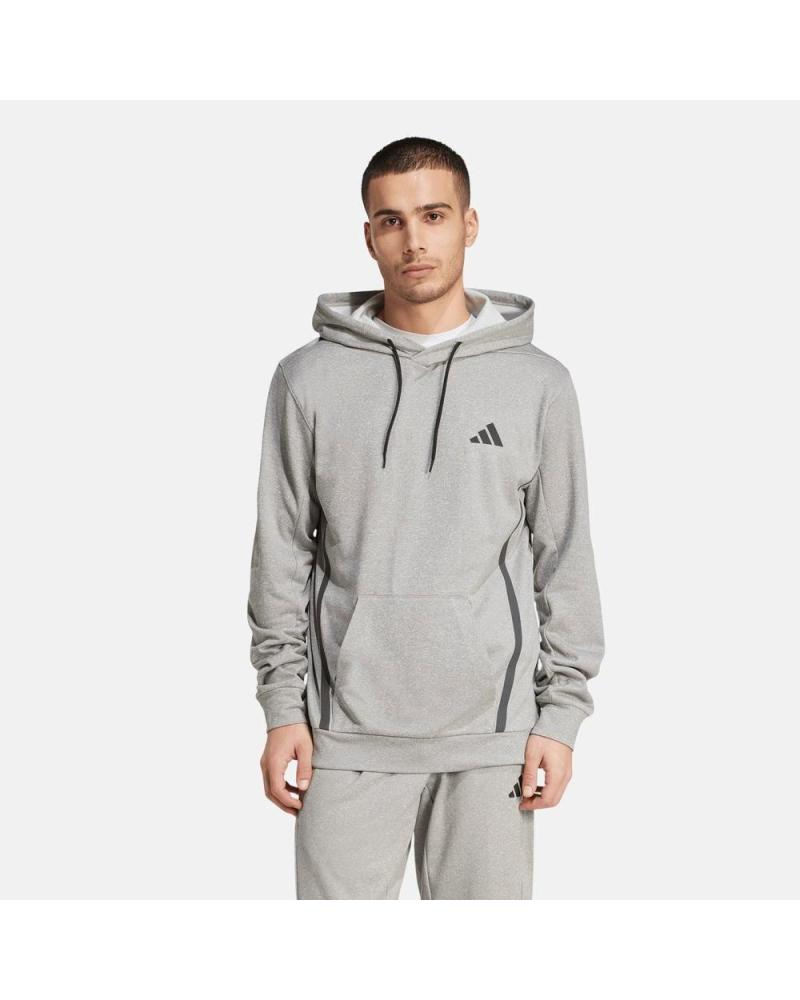 SUDADERA CON CAPUCHA ADIDAS ESSENTIALS HOMBRE GRIS NAN