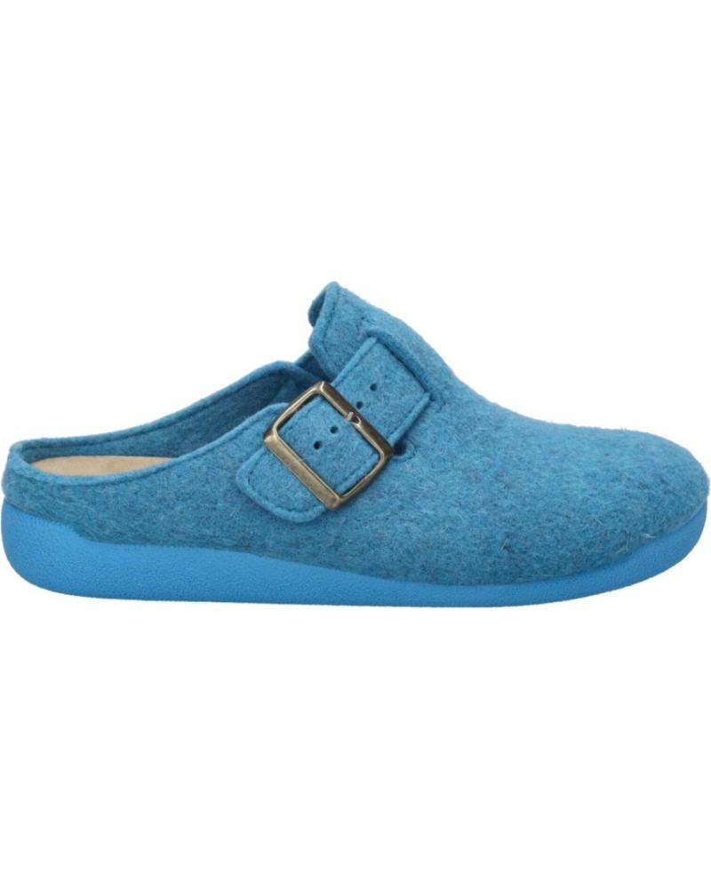 ZAPATILLAS DE CASA MUJER JOSEP SEIBEL CARA-01 DE LANA AZUL AZUL