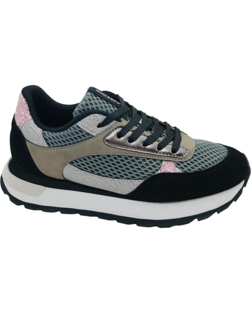GIOSEPPO FUNKLEY 76494 DEPORTIVAS CASUAL NEGRO CON DETALLES GRIS Y ROSA NEGRO