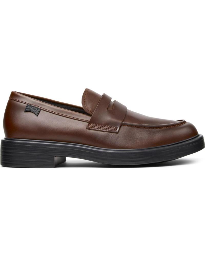MOCASINES NÁUTICOS CAMPER DEAN DE PIEL K101045 - MARRÓN OSCURO MARRON005