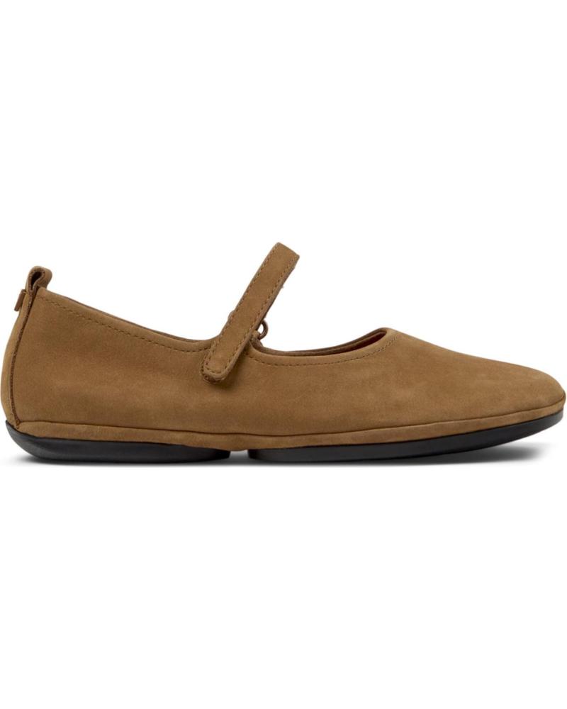 BAILARINAS CAMPER RIGHT NINA DE PIEL MARRÓN - K201365 MARRON030