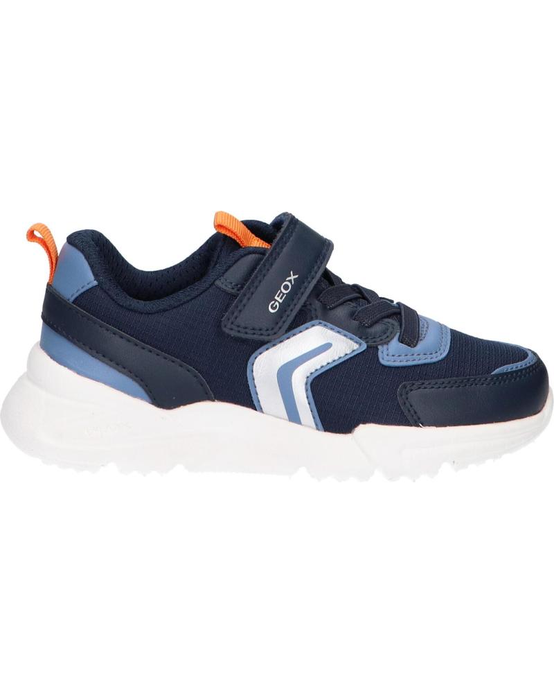 ZAPATILLAS GEOX LOFTUS J55MQB NAVY-ORANGE PARA NIÑOS C0659 NAVY-ORANGE