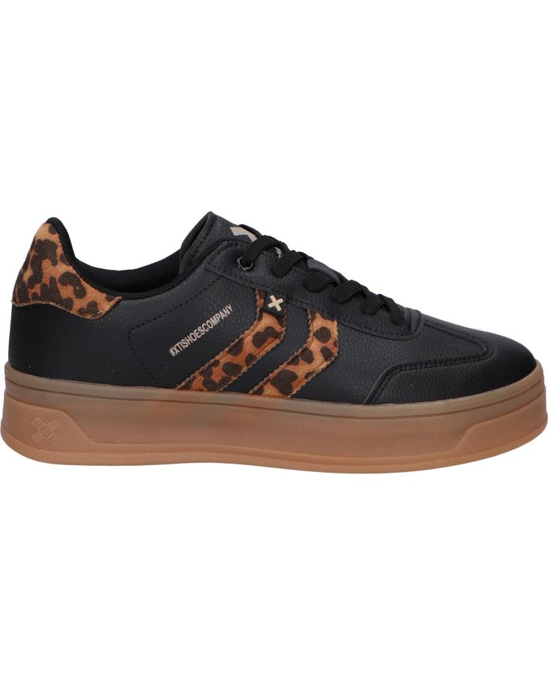 ZAPATILLAS XTI PLATAFORMA ESTAMPADO LEOPARDO NEGRA LEOPARDO