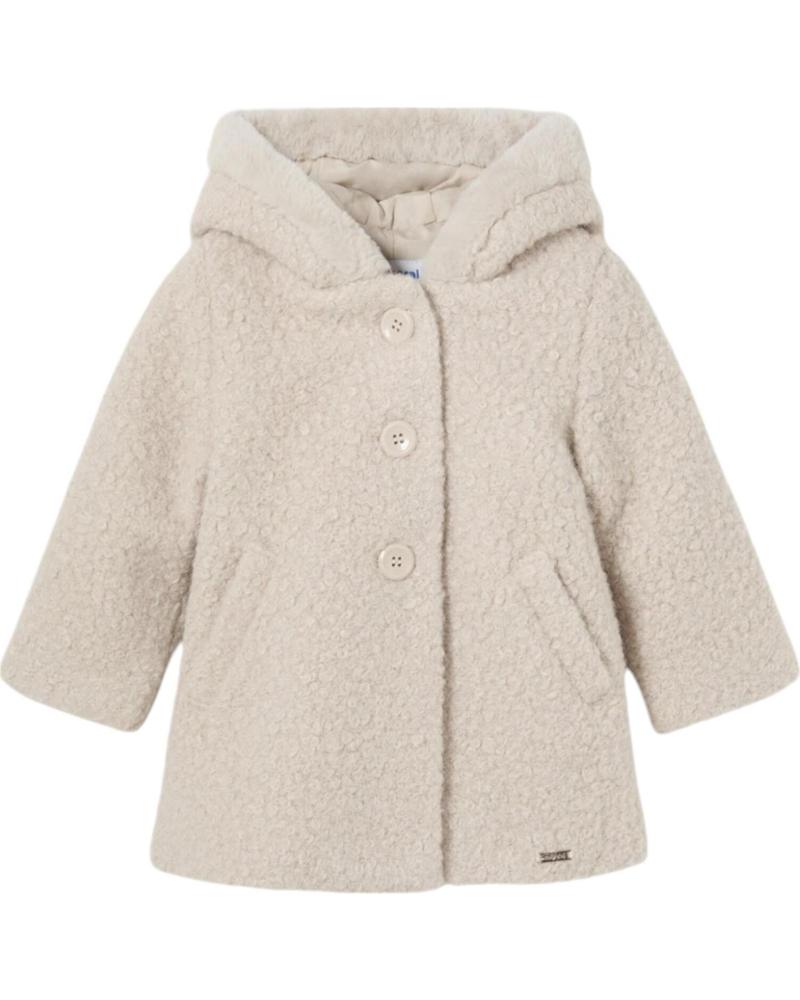 MAYORAL ABRIGO RIZO BEBÉ BEIGE - MODELO 2478 BEIGE