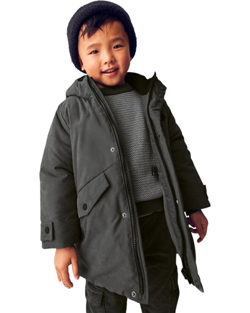 PARKA MAYORAL 4419 GRIS CON CAPUCHA PARA NIÑO GRIS