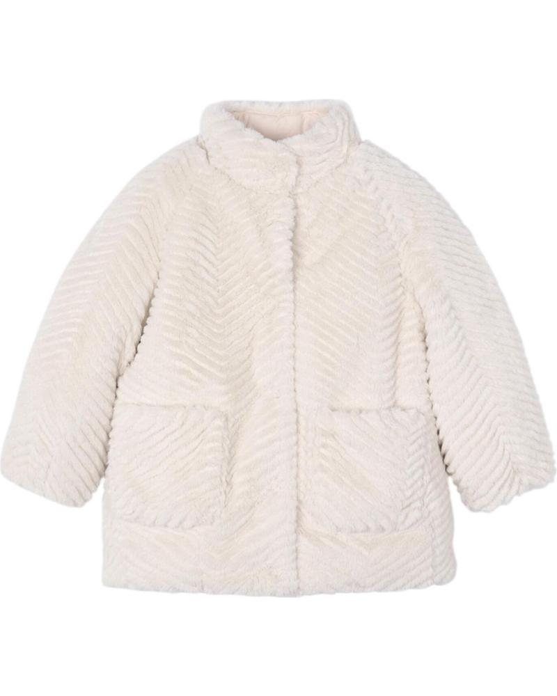 ABRIGO MAYORAL DE PELO SINTÉTICO MODELO 4441 BEIGE BEIGE