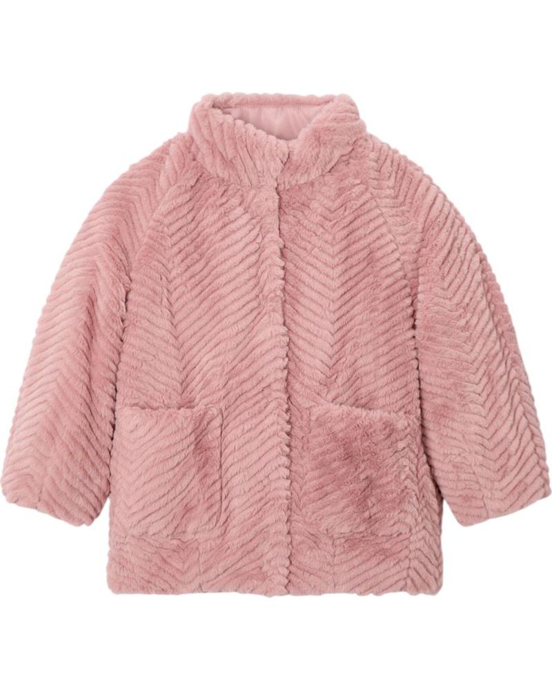 ABRIGO MAYORAL DE PELO SINTÉTICO MODELO 4441 ROSA ROSA