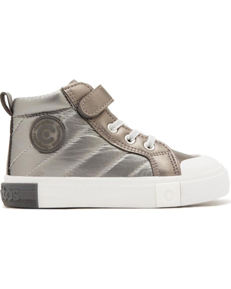 ZAPATILLAS BOTA CONGUITOS 264026 METALIZADO SILVER PLATA SILVER