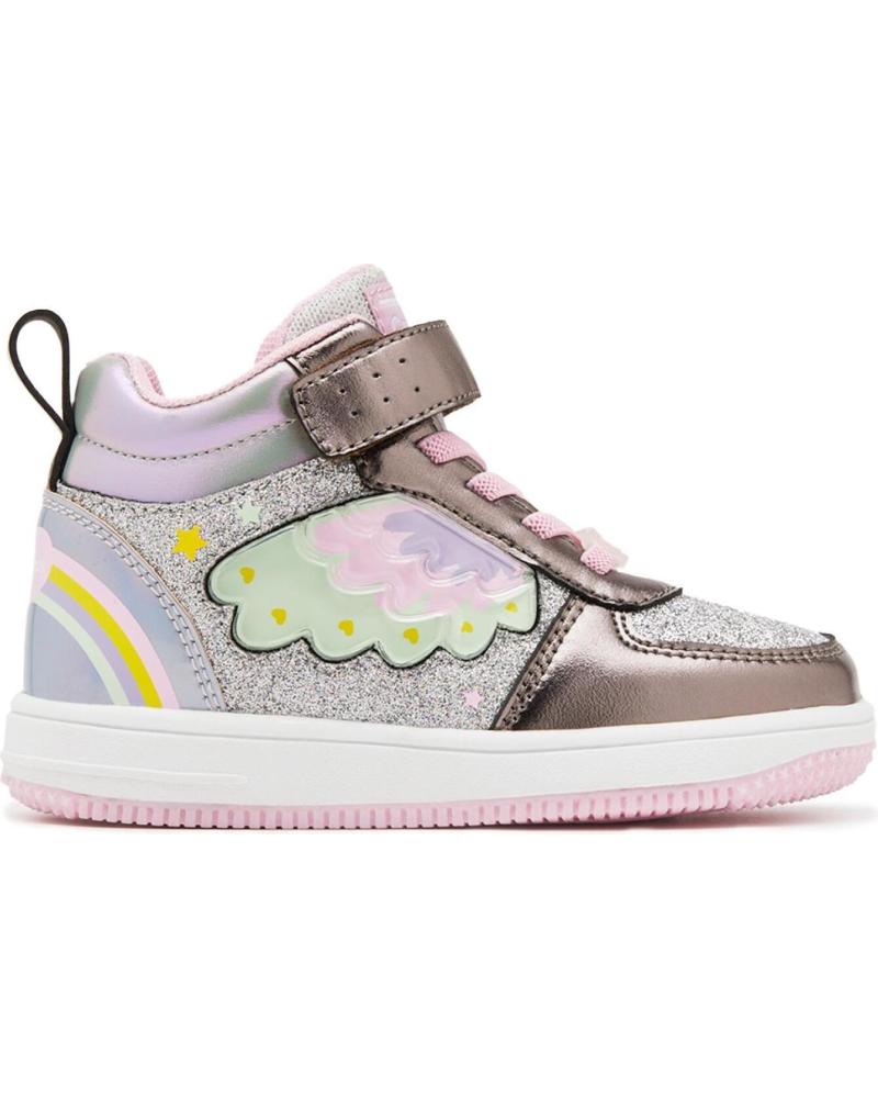 ZAPATILLAS DEPORTIVAS BOTA CON LUCES CONGUITOS 224055 PEWTER ESTANO