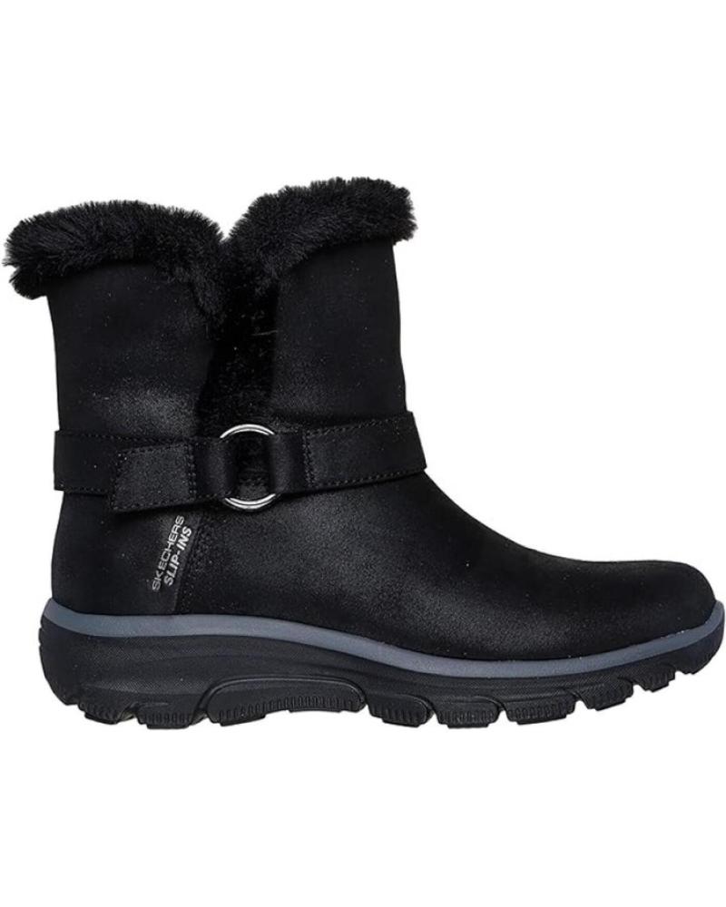 SKECHERS BOTAS SLIP-INS RELAXED FIT NEGRAS NEGRO