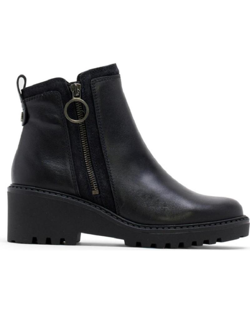 BOTINES PLANOS PORRONET 4744 NEGROS NEGRO