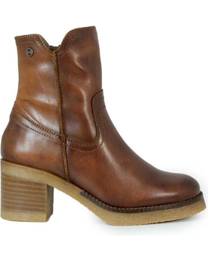 BOTINES DE TACÓN PORRONET 4762 EN CUERO MARRÓN MARRóN