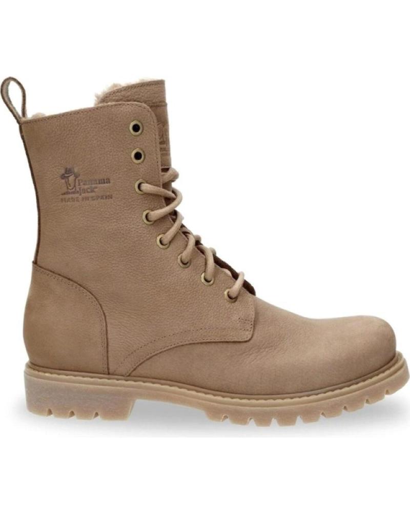 BOTINES PANAMA JACK FRISIA EN PIEL COLOR TAUPE MARRóN