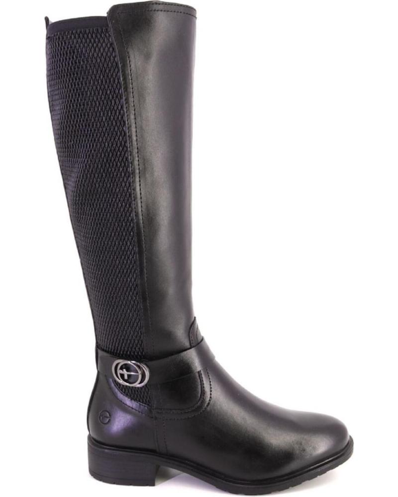 BOTAS ALTAS TAMARIS 25618 DE PIEL NEGRAS NEGRO