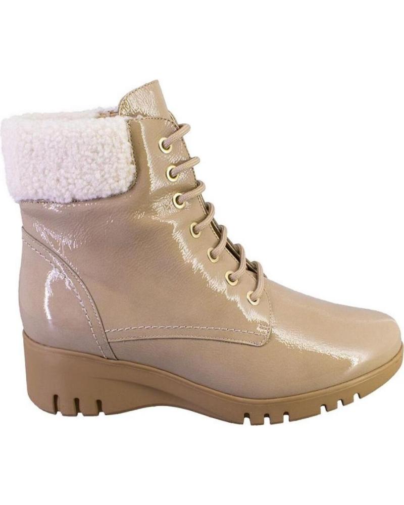 PIESANTO 235901CHAROLUX BOTINES CAMEL CON INTERIOR DE BORREGUITO CAMEL