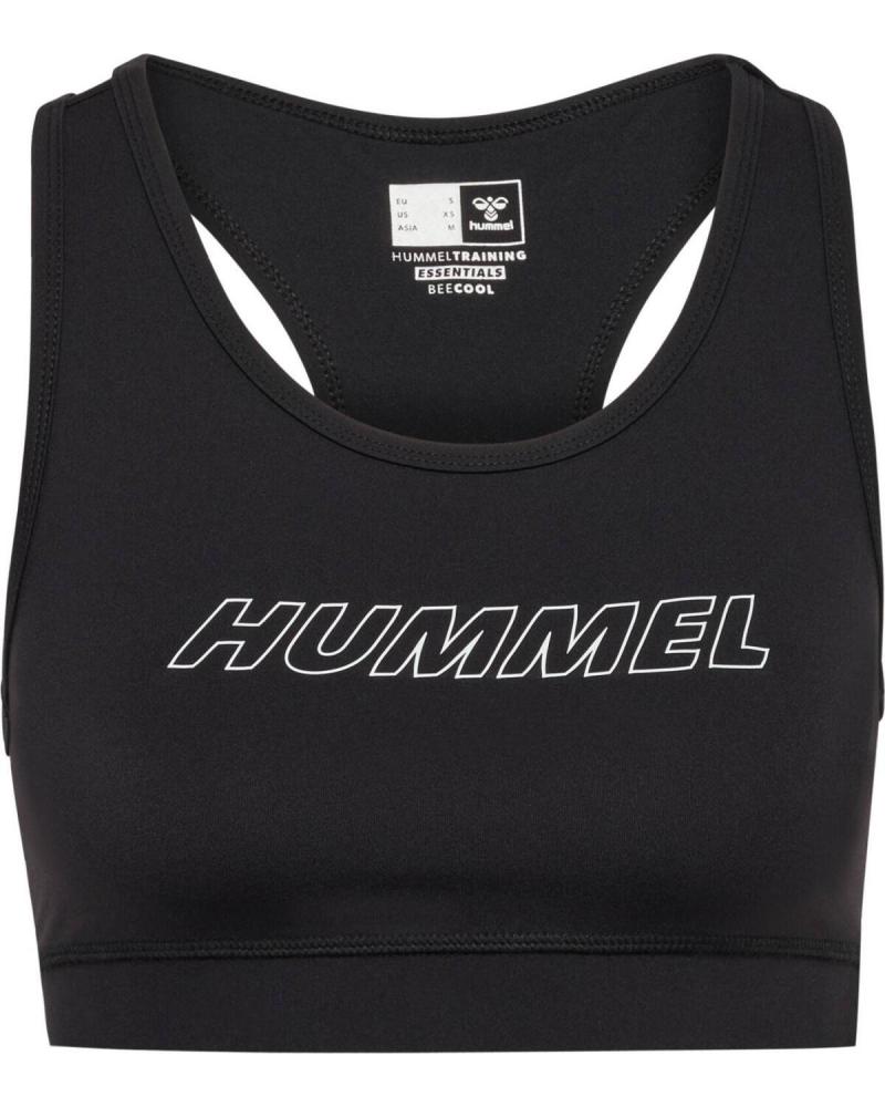 SUJETADOR DEPORTIVO HUMMEL CORE NEGRO NEGRO