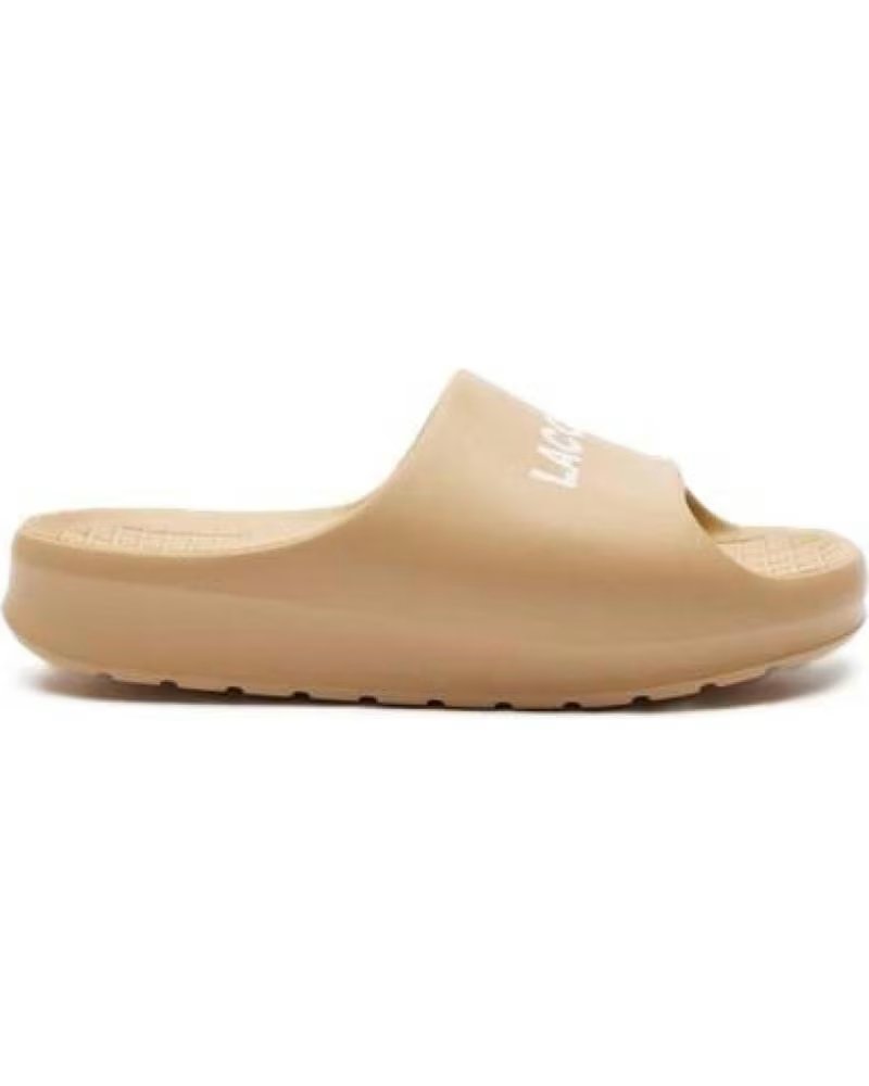 Chanclas Lacoste Serve Slide 2.0 Beige Beige