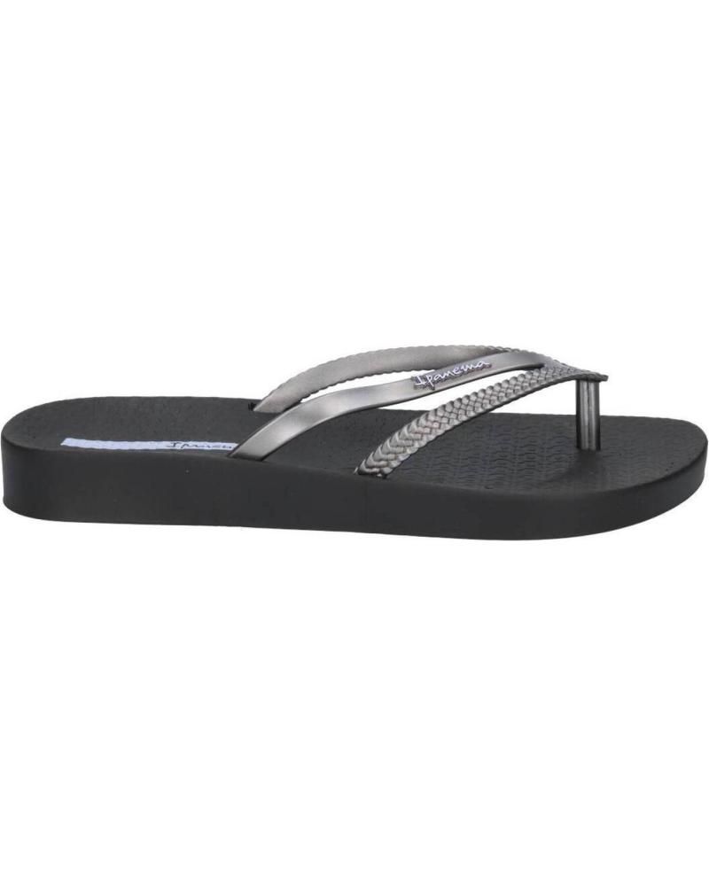 CHANCLAS IPANEMA BOSSA SOFT V MUJER 82840-AG720 NEGRO/PLATA úNICO