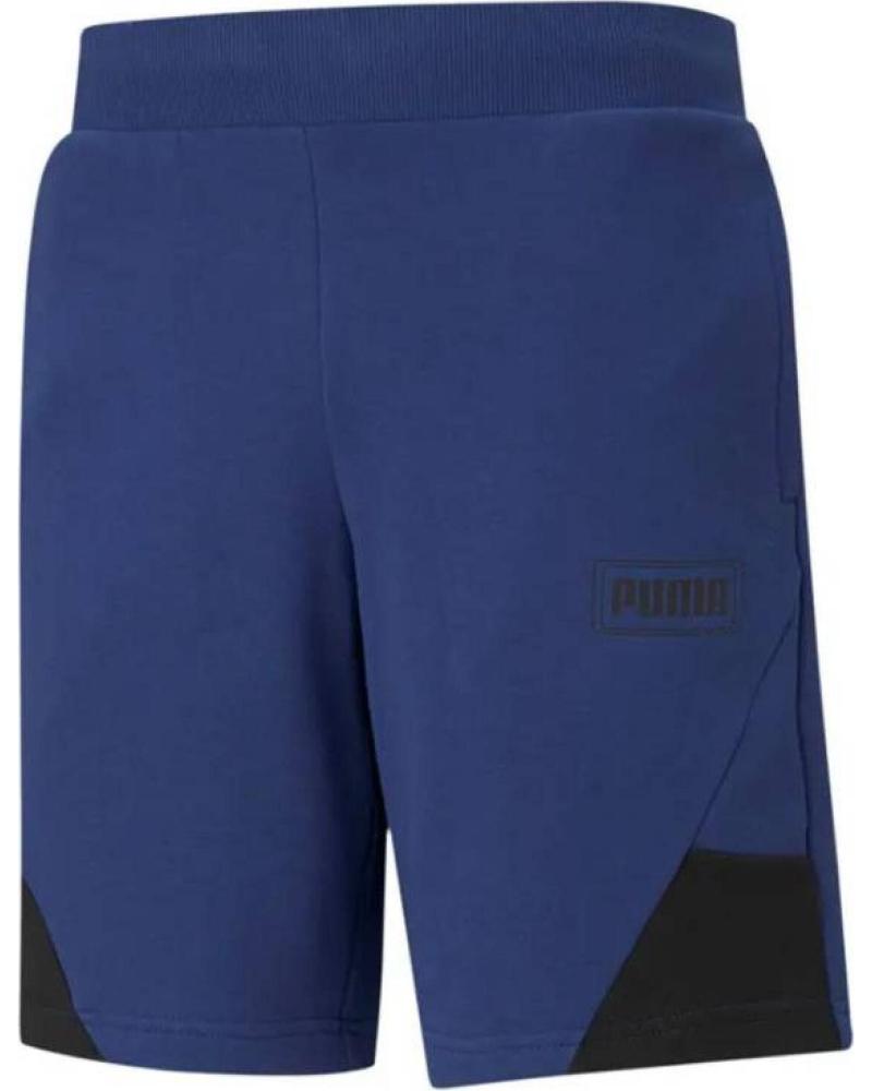 PUMA PANTALÓN CORTO DEPORTIVO REBEL 9 TRAINING ELEKTRO BLUE AZUL