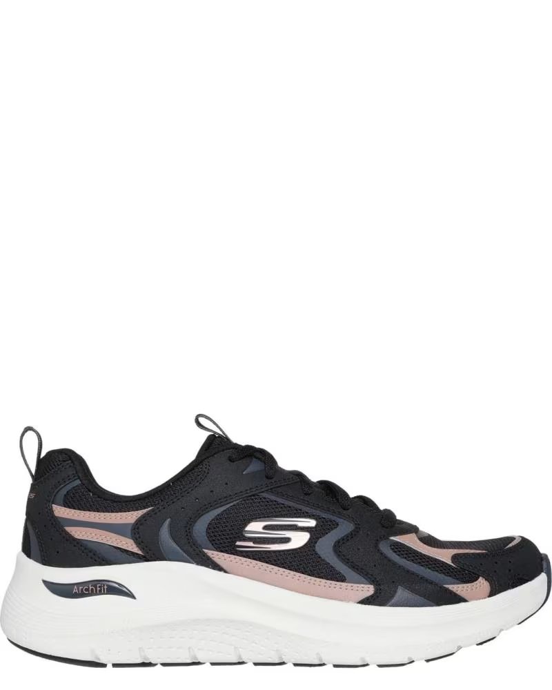 Zapatillas Skechers Arch Fit 20 Vintage Luxe 150332-BKRG para Mujer Negro