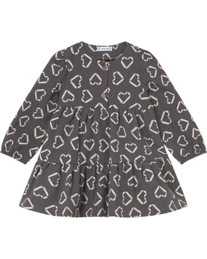 MAYORAL VESTIDO ESTAMPADO CORAZONES MODELO 2915 GRIS GRIS