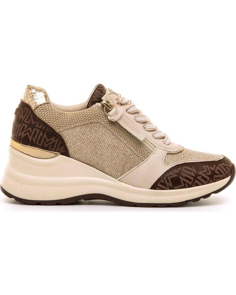 ZAPATILLAS DEPORTIVAS CON CUÑA MARIA MARE 63663 BEIG/MARRÓN MARRóN