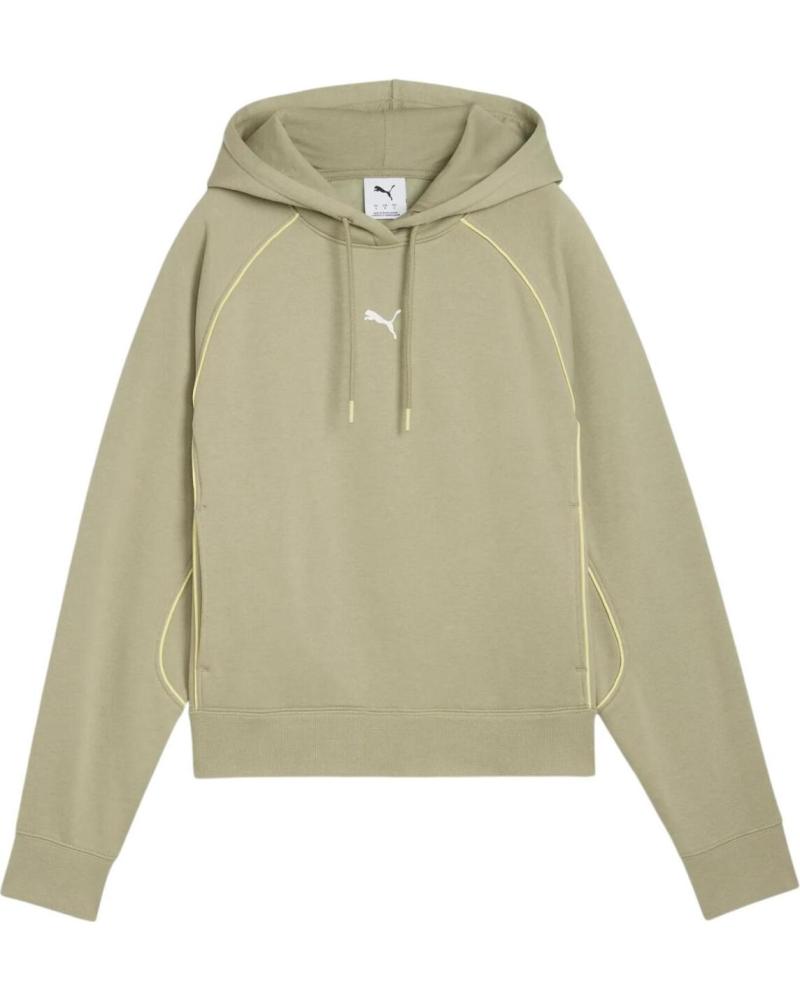 SUDADERA CON CAPUCHA PUMA ESSENTIALS 688122 MUJER KHAKI NAN