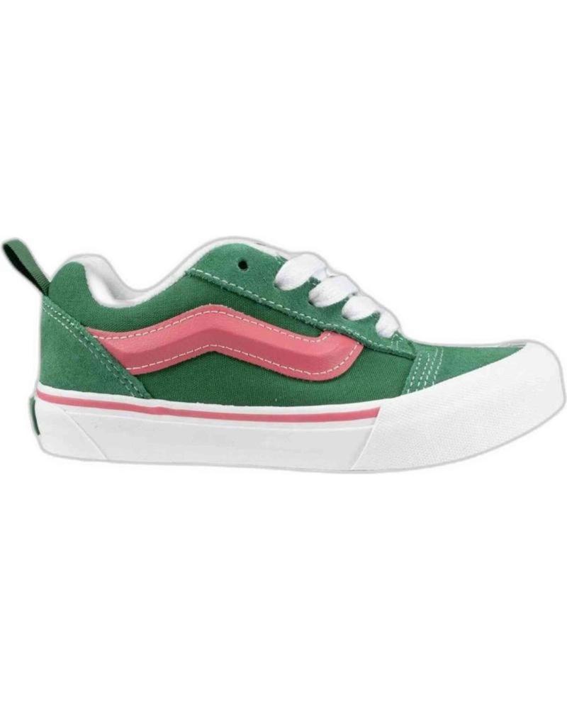 VANS OFF THE WALL ZAPATILLAS VERDE Y ROSA PARA NIÑOS VERDE