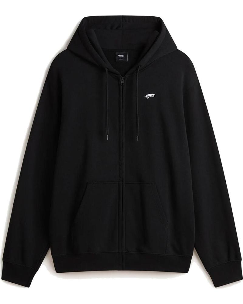 VANS OFF THE WALL SUDADERA CON CAPUCHA SALTON LOOSE FIT FULLZIP PULLOVER NEGRA NEGRO