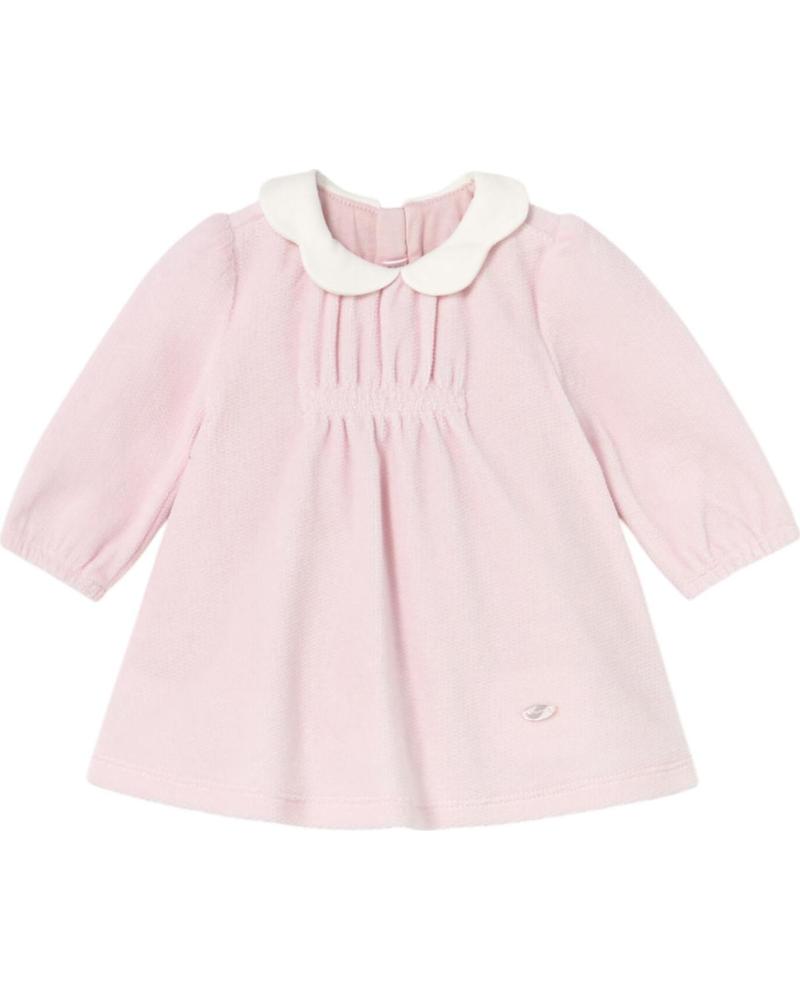 VESTIDO MAYORAL 2805 ROSA CON CUELLO PETER PAN ROSA