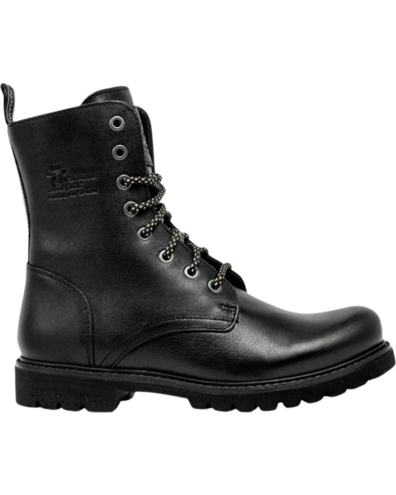 BOTAS PANAMA JACK FRISIA B24 DE PIEL NEGRA NEGRO
